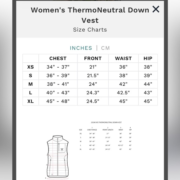 Forloh Women’s Thermoneutral Down Vest size M - Picture 5 of 15